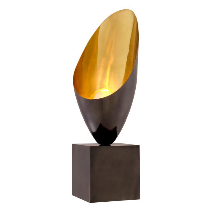 Table Lamp Grotto gunmetal finish