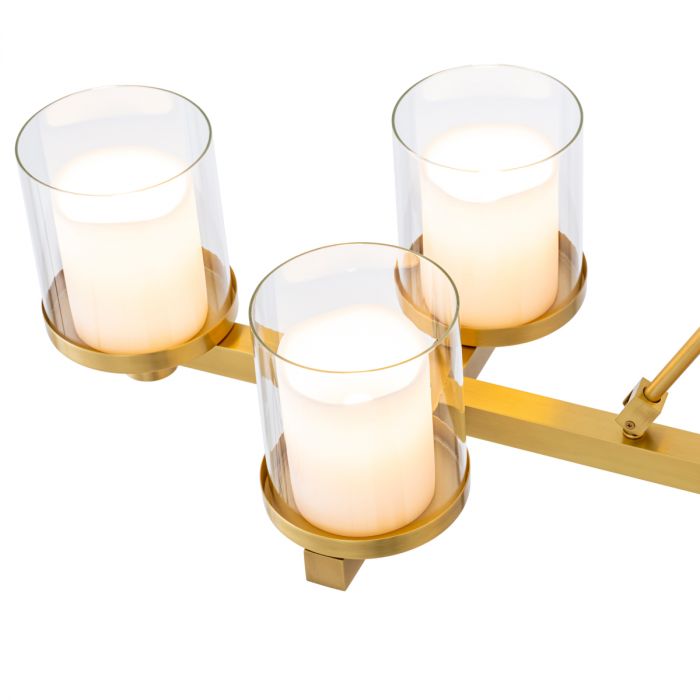 Chandelier Donovan antique brass finish