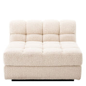 Sofá modular Dean bouclé crema - Medio