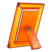 Juego de 2 marcos de fotos de cristal naranja Theory S