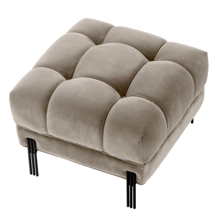 Stool Sienna savona greige velvet