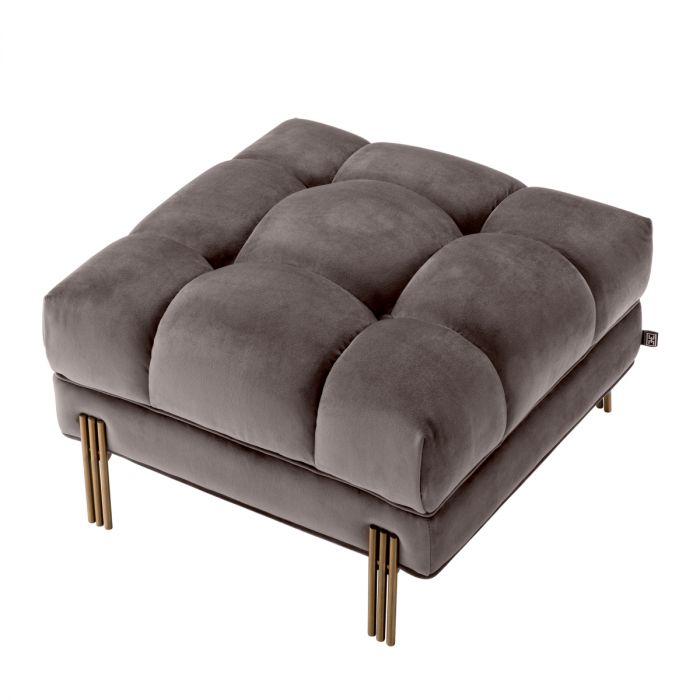 Stool Sienna savona grey velvet