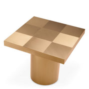 Side Table Laporte brushed brass finish