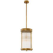 Pendant Rousseau L antique brass finish