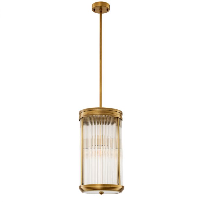 Pendant Rousseau L antique brass finish