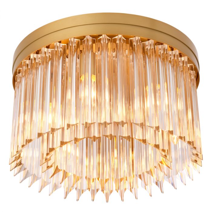 Ceiling Lamp Evina antique brass finish