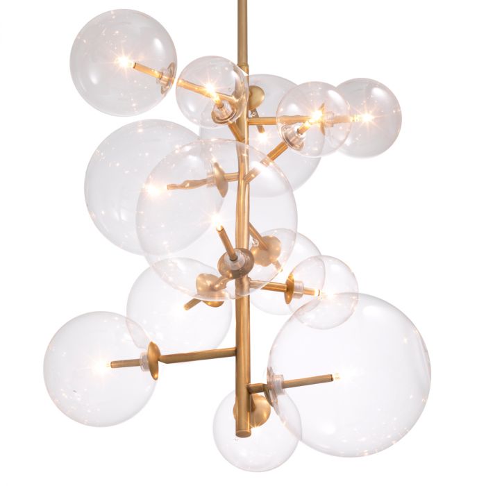 Chandelier Ezra antique brass finish