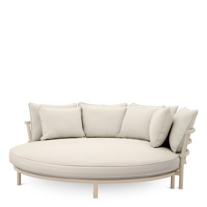Cama de exterior Laguno sand lewis blanquecino/gris