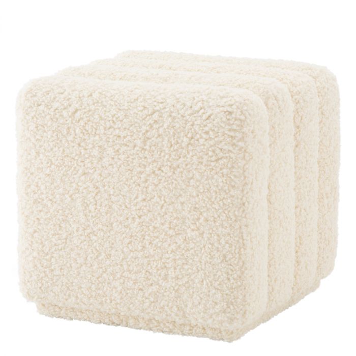 Stool Bente faux shearling
