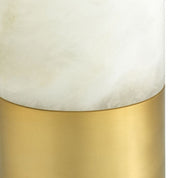 Table Lamp McLean ø 15 cm alabaster antique brass finish