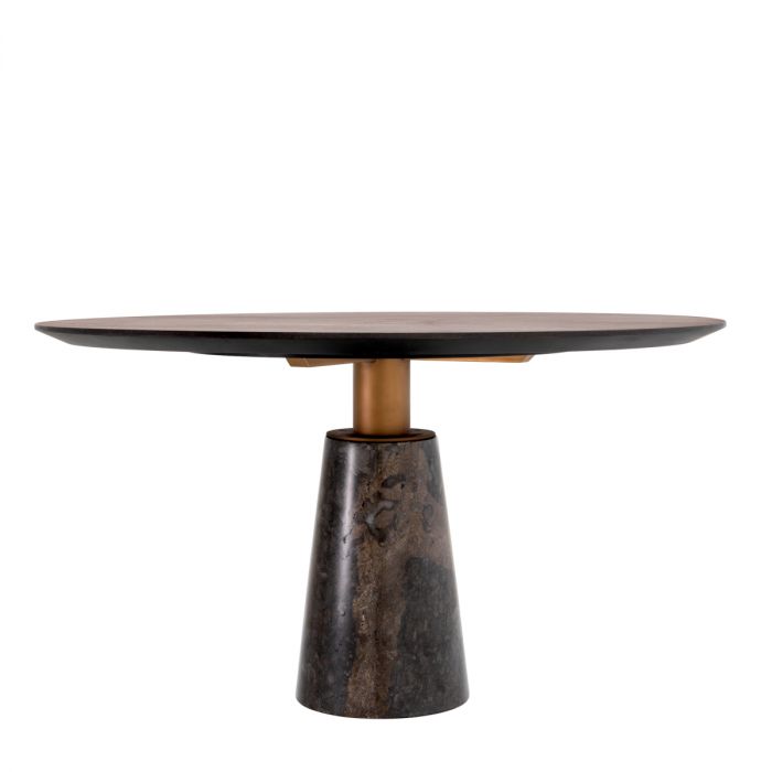 Dining Table Genova mocha straight oak veneer
