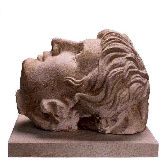 Bust of Emperor Augustus sandstone finish