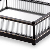 Tray Cora square bronze highlight finish