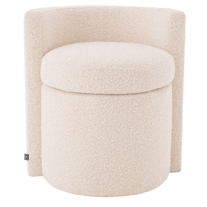 Stool Arcadia bouclé cream