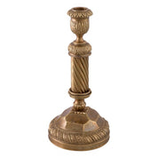 Candle Holder Carnier vintage brass finish S