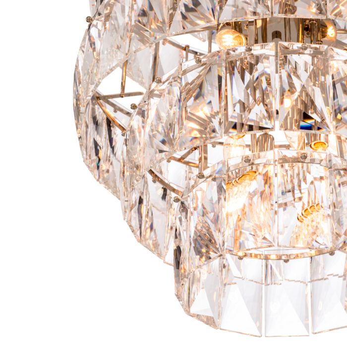 Chandelier Amazone L nickel finish
