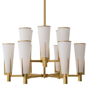 Chandelier Dino Double antique brass finish