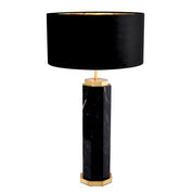 Table Lamp Newman black marble incl shade