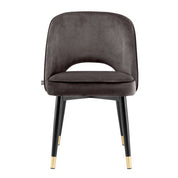Dining Chair Cliff savona grey velvet set of 2