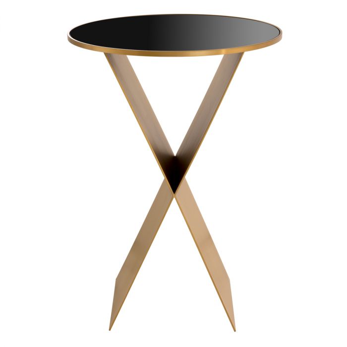Side Table Fitch L brushed brass finish