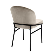 Dining Chair Willis savona greige velvet set of 2