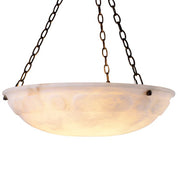 Lámpara de araña Novara con acabado resaltado en bronce