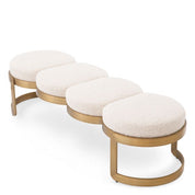 Bench Newport bouclé cream