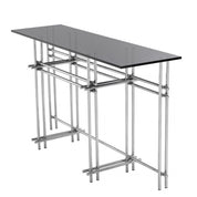 Mesa consola Quinn acero inoxidable pulido