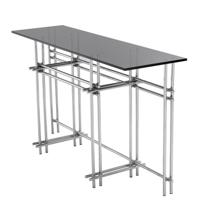 Mesa consola Quinn acero inoxidable pulido