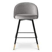 Counter Stool Cooper roche light grey velvet set of 2