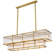Chandelier Le Marais antique brass finish