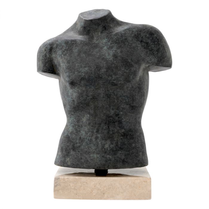 Torso Aristo acabado bronce antiguo
