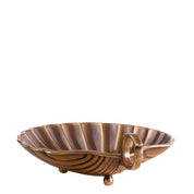 Tray Shell S vintage brass finish