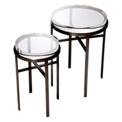 Side Table Hoxton bronze finish set of 2