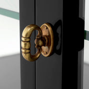 Console Table Gala waxed black finish