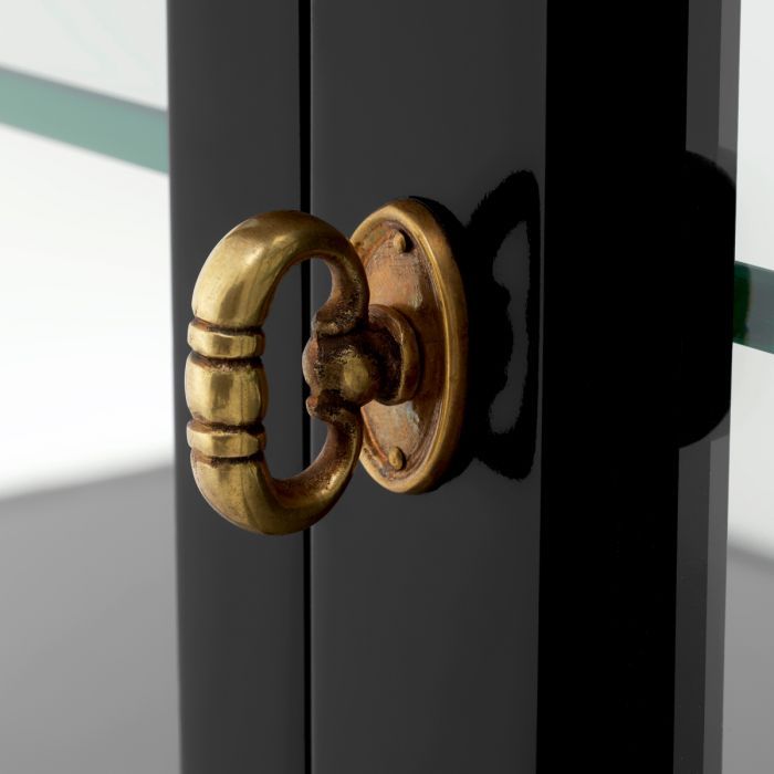 Console Table Gala waxed black finish