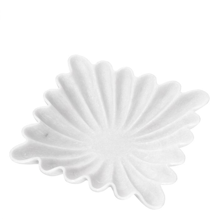 Cuenco Jackson cuadrado mármol blanco