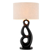 Table Lamp Macias bronze highlight finish incl shade