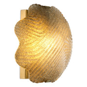 Wall Lamp Nuria vintage brass fnish handmade glass