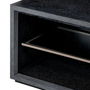 TV Cabinet Hennessey S charcoal grey oak veneer