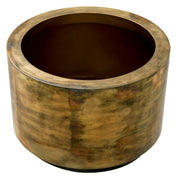 Planter Jasper round L vintage brass finish