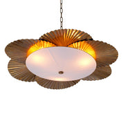 Chandelier Oriental vintage brass finish