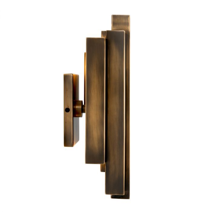 Wall Lamp Beau Rivage vintage brass finish