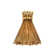 Wall Lamp Kon Tiki vintage brass finish