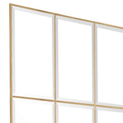 Mirror Kravis vintage brass finish