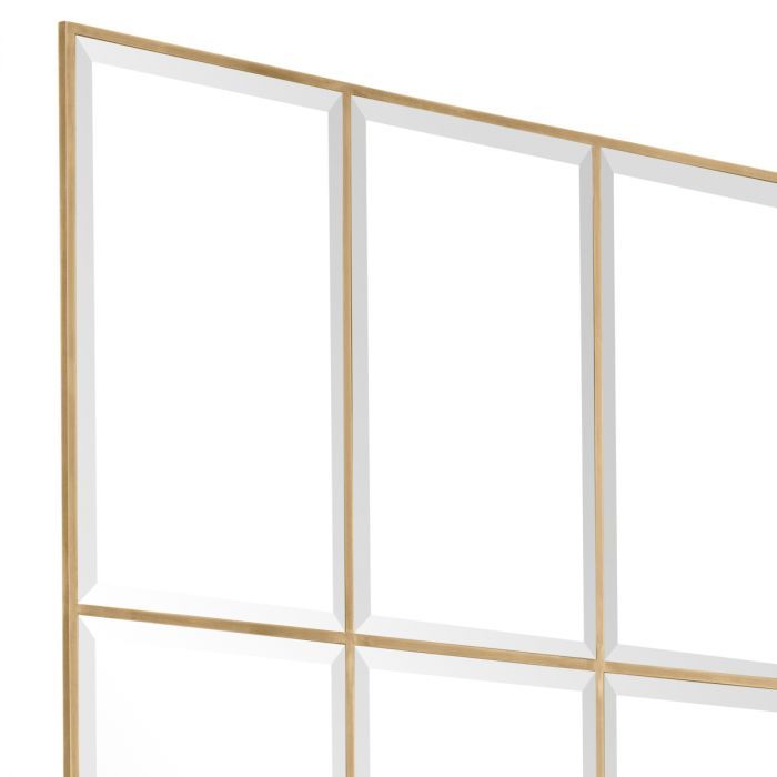 Mirror Kravis vintage brass finish