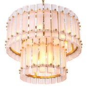 Chandelier Blason antique brass finish