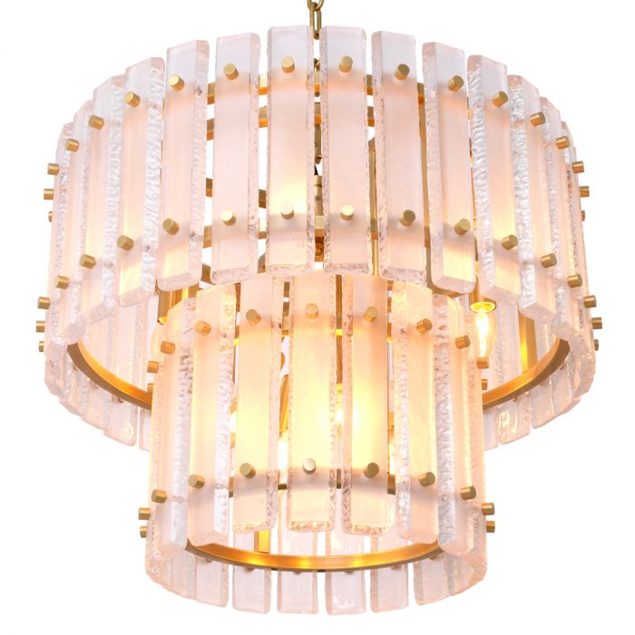 Chandelier Blason antique brass finish