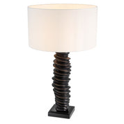 Table Lamp Miro bronze highlight finish incl shade