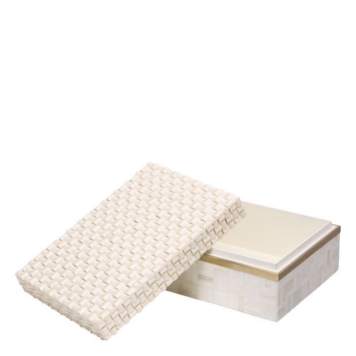 Caja Seaside S blanco crema
